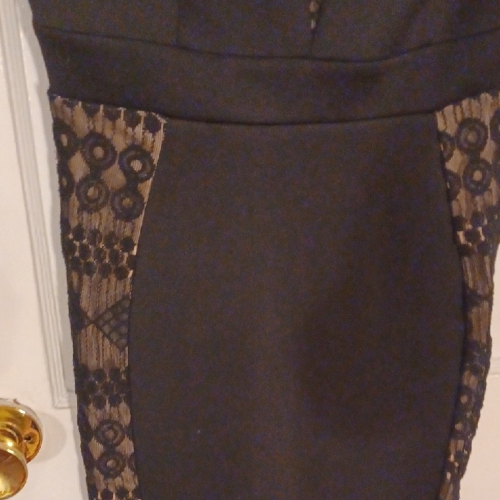 Enfocus Studio Black Lace Dress Women's Size 4 - Picture 5 of 7